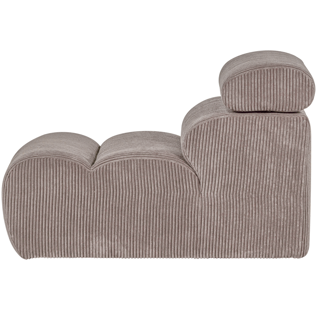NOVI 1-SEATER ELEMENT RIB FABRIC SAND