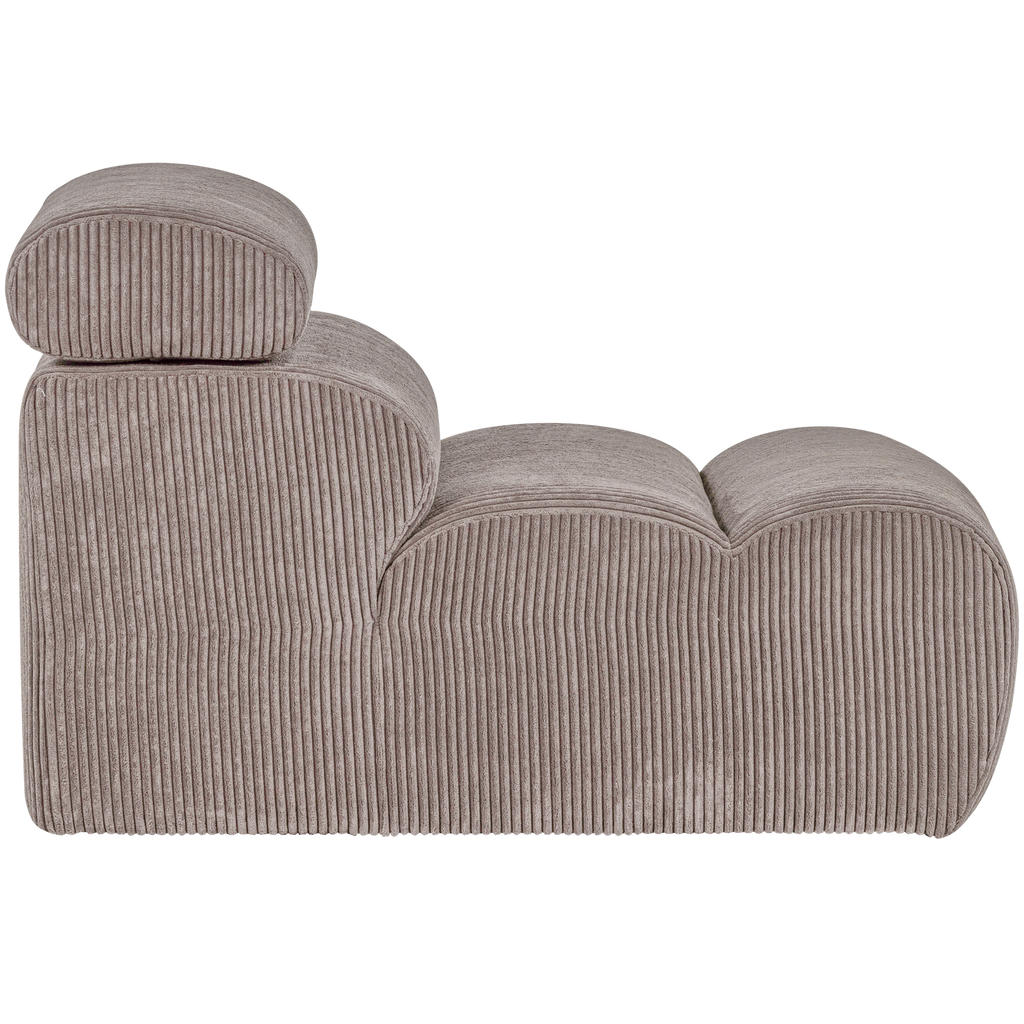 NOVI 1-SEATER ELEMENT RIB FABRIC SAND