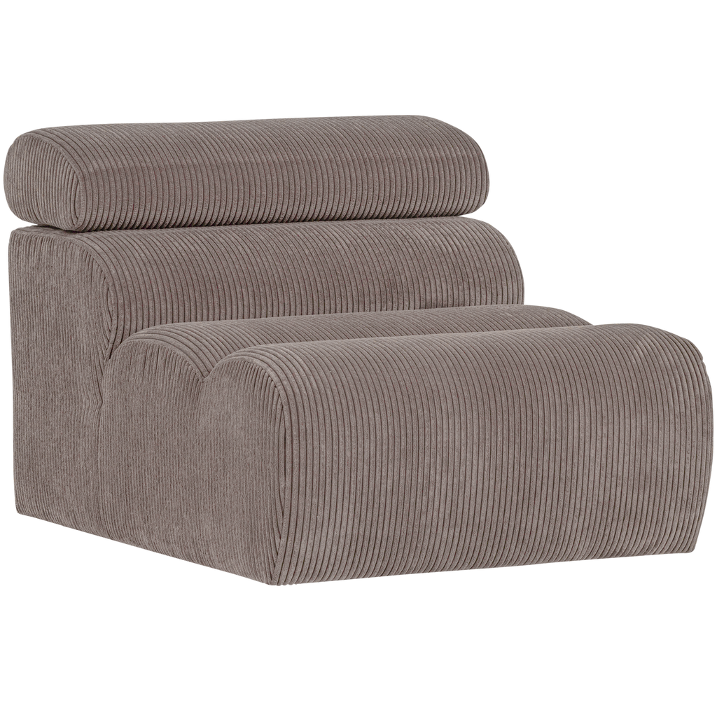 NOVI 1-SEATER ELEMENT RIB FABRIC SAND