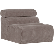 Laden Sie das Bild in den Galerie-Viewer, NOVI 1-SEATER ELEMENT RIB FABRIC SAND