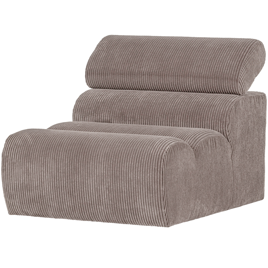 NOVI 1-SEATER ELEMENT RIB FABRIC SAND