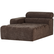 Laden Sie das Bild in den Galerie-Viewer, NOVI CHAISE LONGUE ELEMENT LEFT DARK BROWN MELANGE