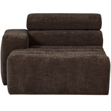Laden Sie das Bild in den Galerie-Viewer, NOVI CHAISE LONGUE ELEMENT LEFT DARK BROWN MELANGE