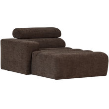 Laden Sie das Bild in den Galerie-Viewer, NOVI CHAISE LONGUE ELEMENT LEFT DARK BROWN MELANGE
