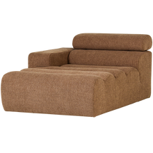 Laden Sie das Bild in den Galerie-Viewer, NOVI CHAISE LONGUE ELEMENT LEFT BOUCLE CARAMEL BROWN