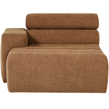 Laden Sie das Bild in den Galerie-Viewer, NOVI CHAISE LONGUE ELEMENT LEFT BOUCLE CARAMEL BROWN