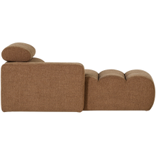Laden Sie das Bild in den Galerie-Viewer, NOVI CHAISE LONGUE ELEMENT LEFT BOUCLE CARAMEL BROWN