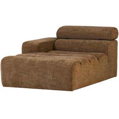 NOVI CHAISE LONGUE ELEMENT LEFT CARAMEL BROWN MELANGE