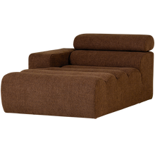 Laden Sie das Bild in den Galerie-Viewer, NOVI CHAISE LONGUE ELEMENT LEFT BOUCLE MOCHA BROWN