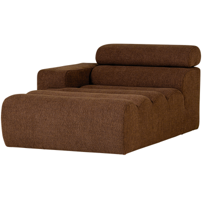NOVI CHAISE LONGUE ELEMENT LEFT BOUCLE MOCHA BROWN