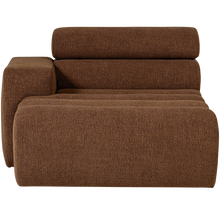 Laden Sie das Bild in den Galerie-Viewer, NOVI CHAISE LONGUE ELEMENT LEFT BOUCLE MOCHA BROWN