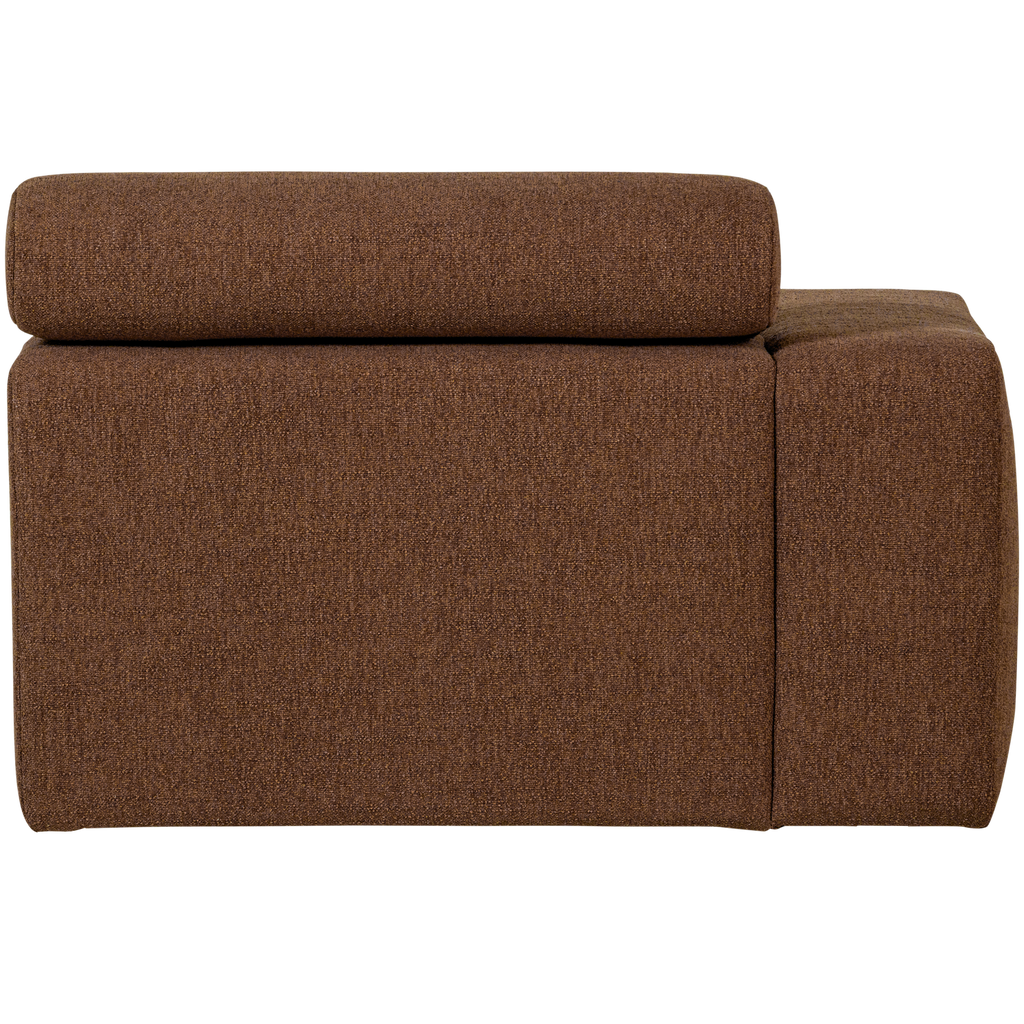 NOVI CHAISE LONGUE ELEMENT LEFT BOUCLE MOCHA BROWN