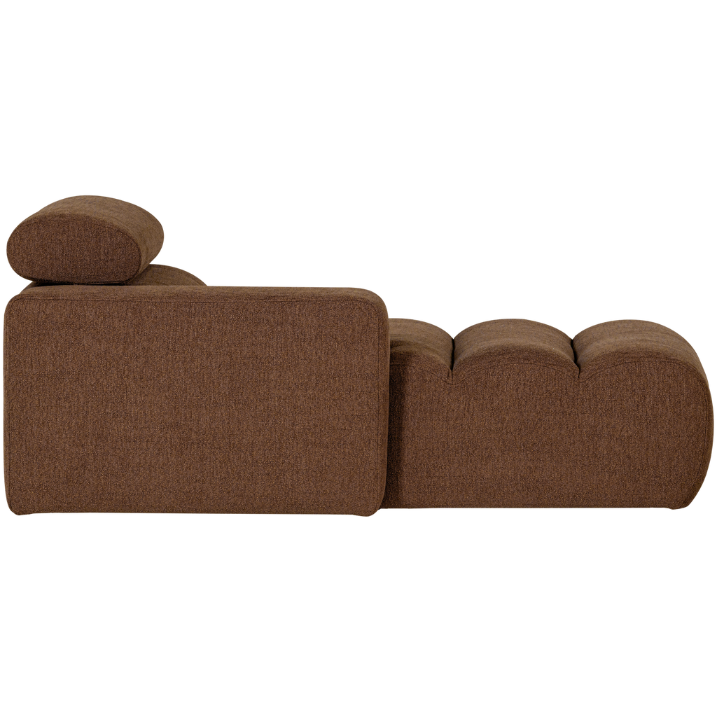 NOVI CHAISE LONGUE ELEMENT LEFT BOUCLE MOCHA BROWN