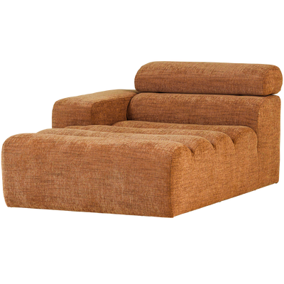 NOVI CHAISE LONGUE ELEMENT LEFT ORANGE MELANGE