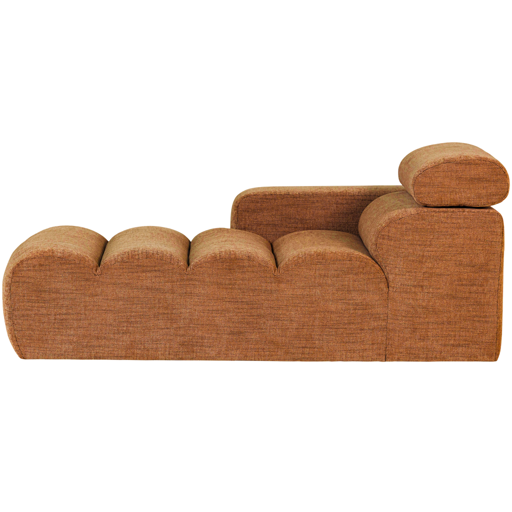 NOVI CHAISE LONGUE ELEMENT LEFT ORANGE MELANGE