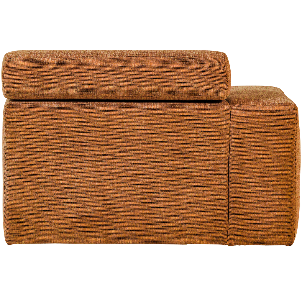 NOVI CHAISE LONGUE ELEMENT LEFT ORANGE MELANGE