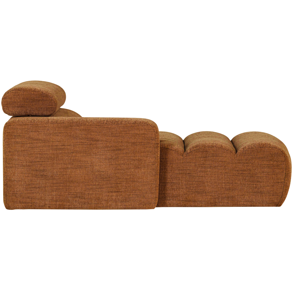 NOVI CHAISE LONGUE ELEMENT LEFT ORANGE MELANGE