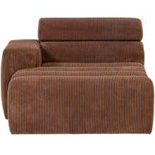 Laden Sie das Bild in den Galerie-Viewer, NOVI CHAISE LONGUE ELEMENT ARM LEFT RIB FABRIC TERRA