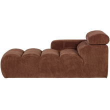 Laden Sie das Bild in den Galerie-Viewer, NOVI CHAISE LONGUE ELEMENT ARM LEFT RIB FABRIC TERRA