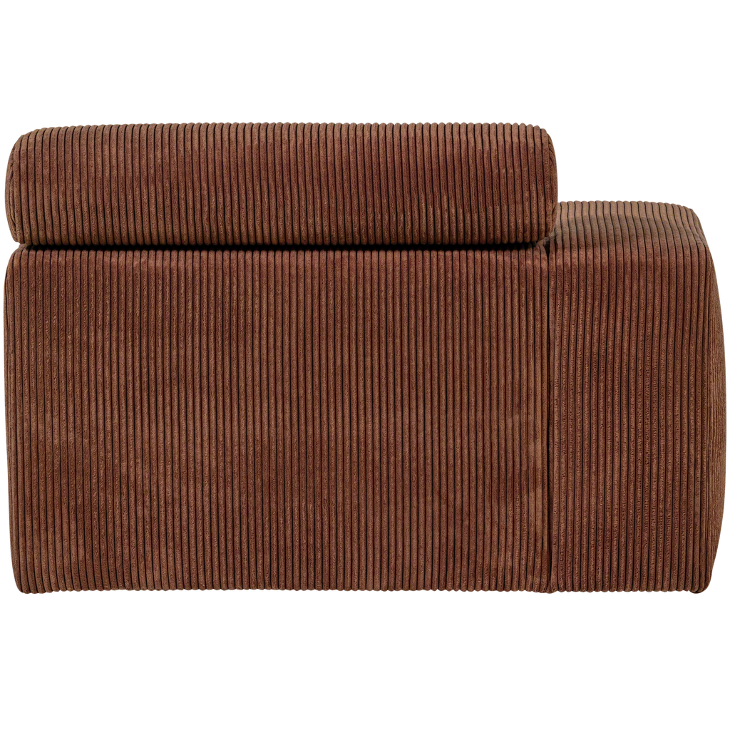 NOVI CHAISE LONGUE ELEMENT ARM LEFT RIB FABRIC TERRA