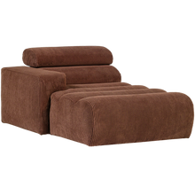 Laden Sie das Bild in den Galerie-Viewer, NOVI CHAISE LONGUE ELEMENT ARM LEFT RIB FABRIC TERRA
