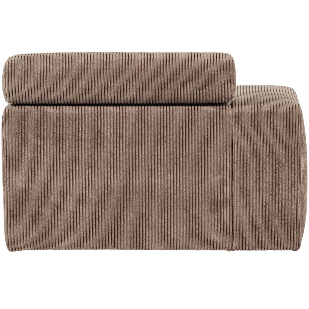 NOVI CHAISE LONGUE ELEMENT ARM LEFT RIB FABRIC TAUPE