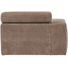 Laden Sie das Bild in den Galerie-Viewer, NOVI CHAISE LONGUE ELEMENT ARM LEFT RIB FABRIC TAUPE