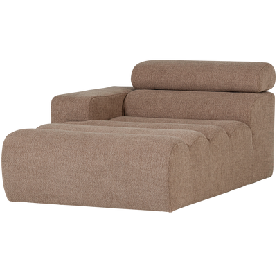 NOVI CHAISE LONGUE ELEMENT LEFT BOUCLE TAUPE