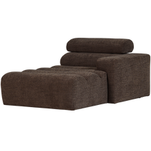 Laden Sie das Bild in den Galerie-Viewer, NOVI CHAISE LONGUE ELEMENT RIGHT DARK BROWN MELANGE