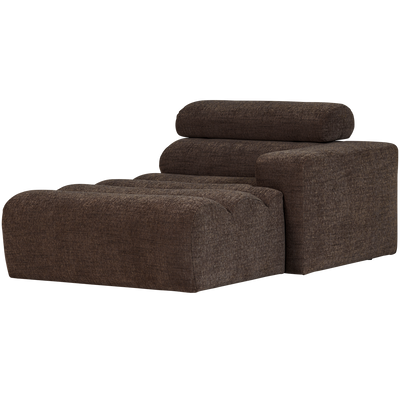 NOVI CHAISE LONGUE ELEMENT RIGHT DARK BROWN MELANGE