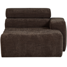 Laden Sie das Bild in den Galerie-Viewer, NOVI CHAISE LONGUE ELEMENT RIGHT DARK BROWN MELANGE