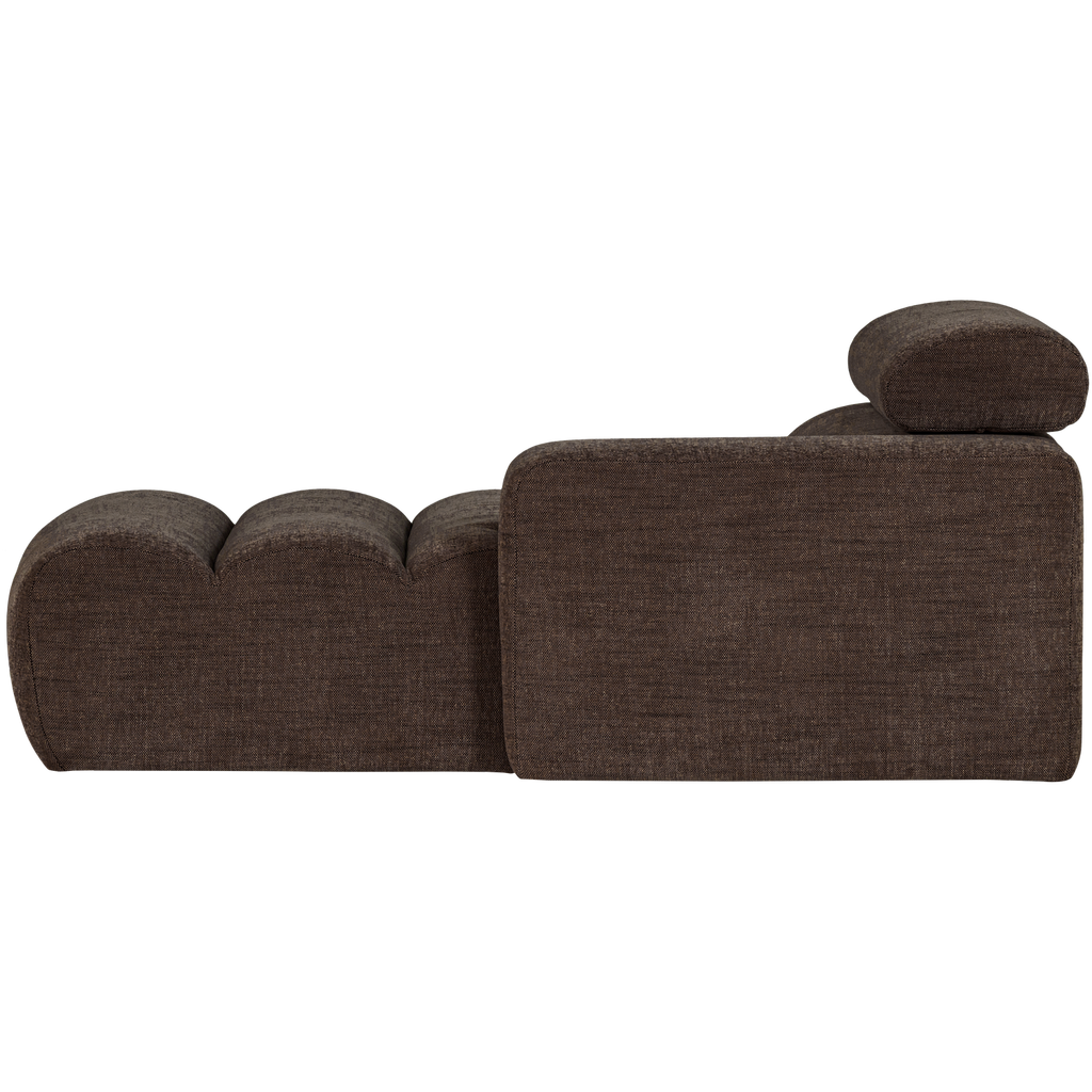NOVI CHAISE LONGUE ELEMENT RIGHT DARK BROWN MELANGE