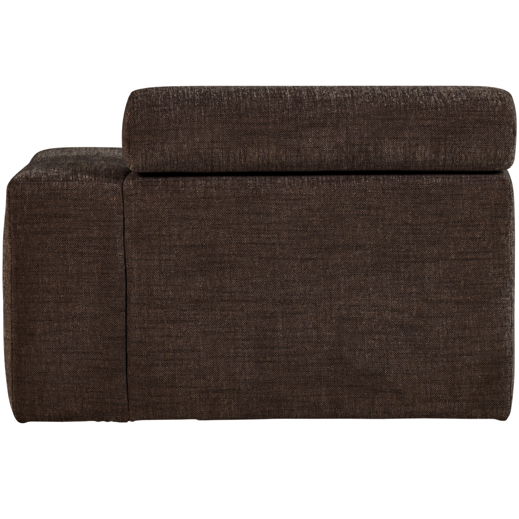 NOVI CHAISE LONGUE ELEMENT RIGHT DARK BROWN MELANGE