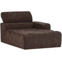 Laden Sie das Bild in den Galerie-Viewer, NOVI CHAISE LONGUE ELEMENT RIGHT DARK BROWN MELANGE