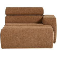 Laden Sie das Bild in den Galerie-Viewer, NOVI CHAISE LONGUE ELEMENT RIGHT BOUCLE CARAMEL BROWN