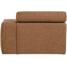 Laden Sie das Bild in den Galerie-Viewer, NOVI CHAISE LONGUE ELEMENT RIGHT BOUCLE CARAMEL BROWN