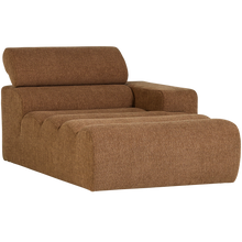 Laden Sie das Bild in den Galerie-Viewer, NOVI CHAISE LONGUE ELEMENT RIGHT BOUCLE CARAMEL BROWN