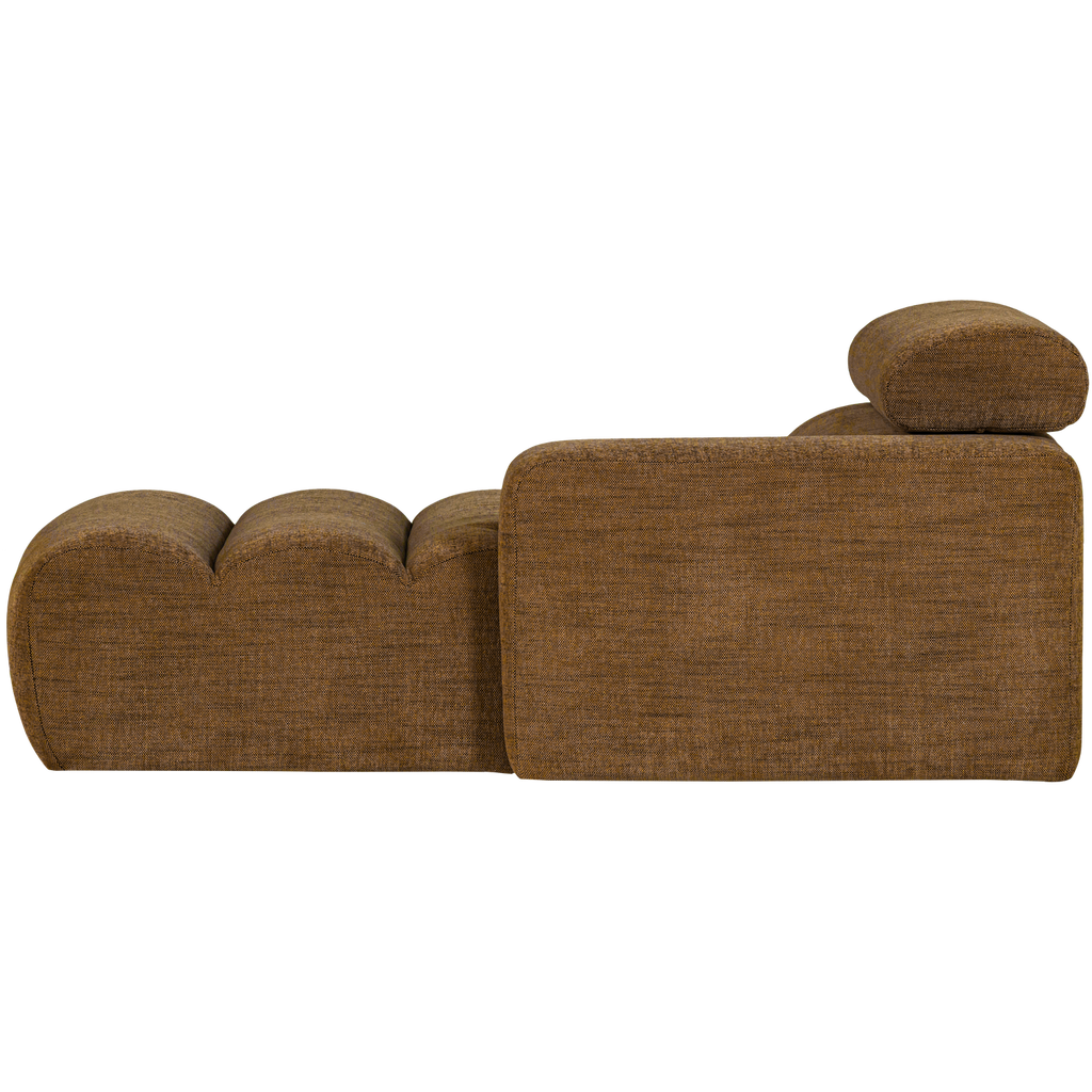 NOVI CHAISE LONGUE ELEMENT RIGHT CARAMEL BROWN MELANGE