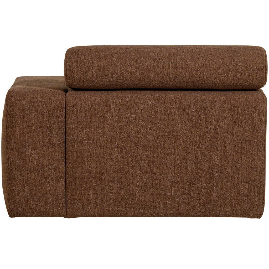 NOVI CHAISE LONGUE ELEMENT RIGHT BOUCLE MOCHA BROWN
