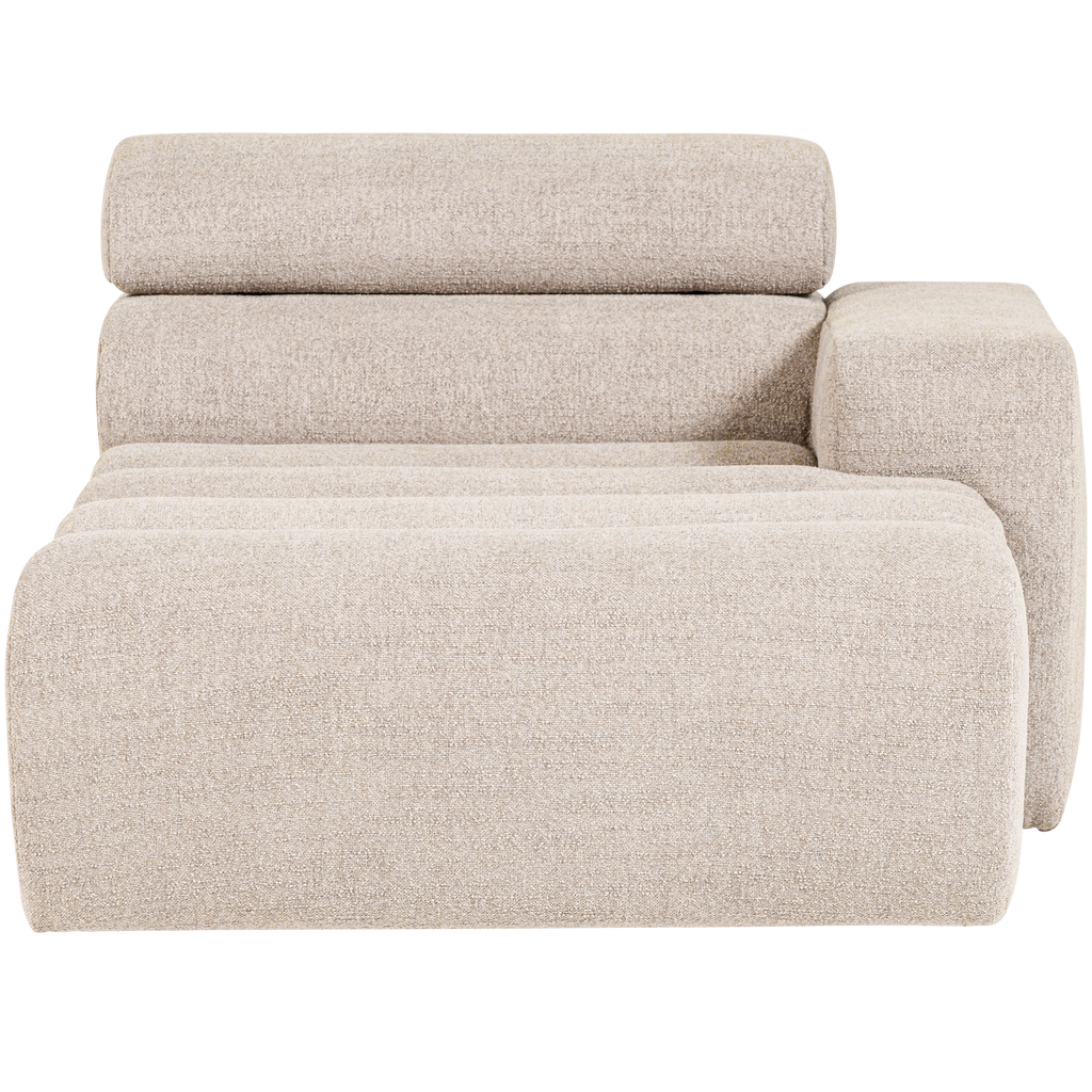 NOVI CHAISE LONGUE ELEMENT RIGHT BOUCLE NATURAL