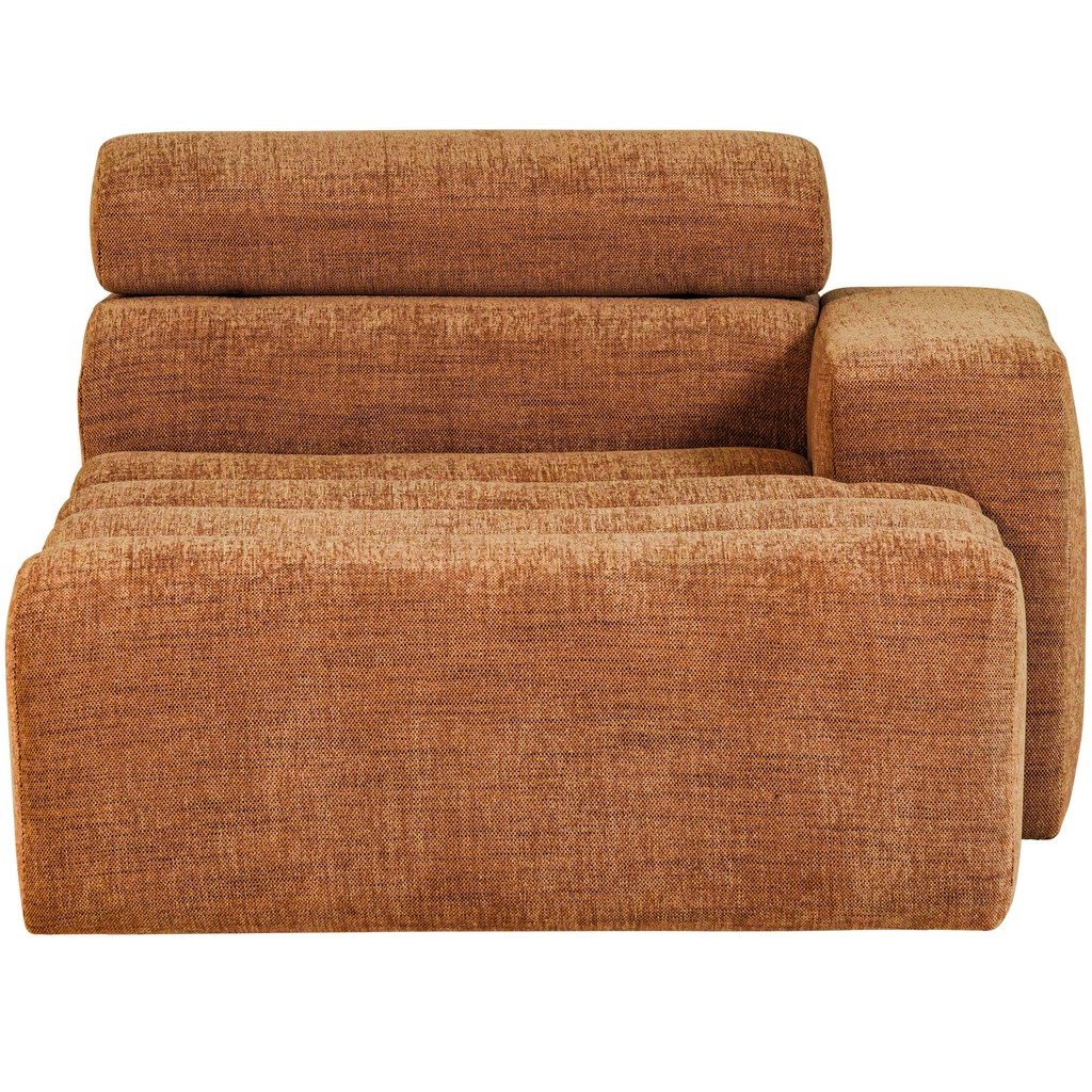 NOVI CHAISE LONGUE ELEMENT RIGHT ORANGE MELANGE