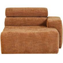 Laden Sie das Bild in den Galerie-Viewer, NOVI CHAISE LONGUE ELEMENT RIGHT ORANGE MELANGE