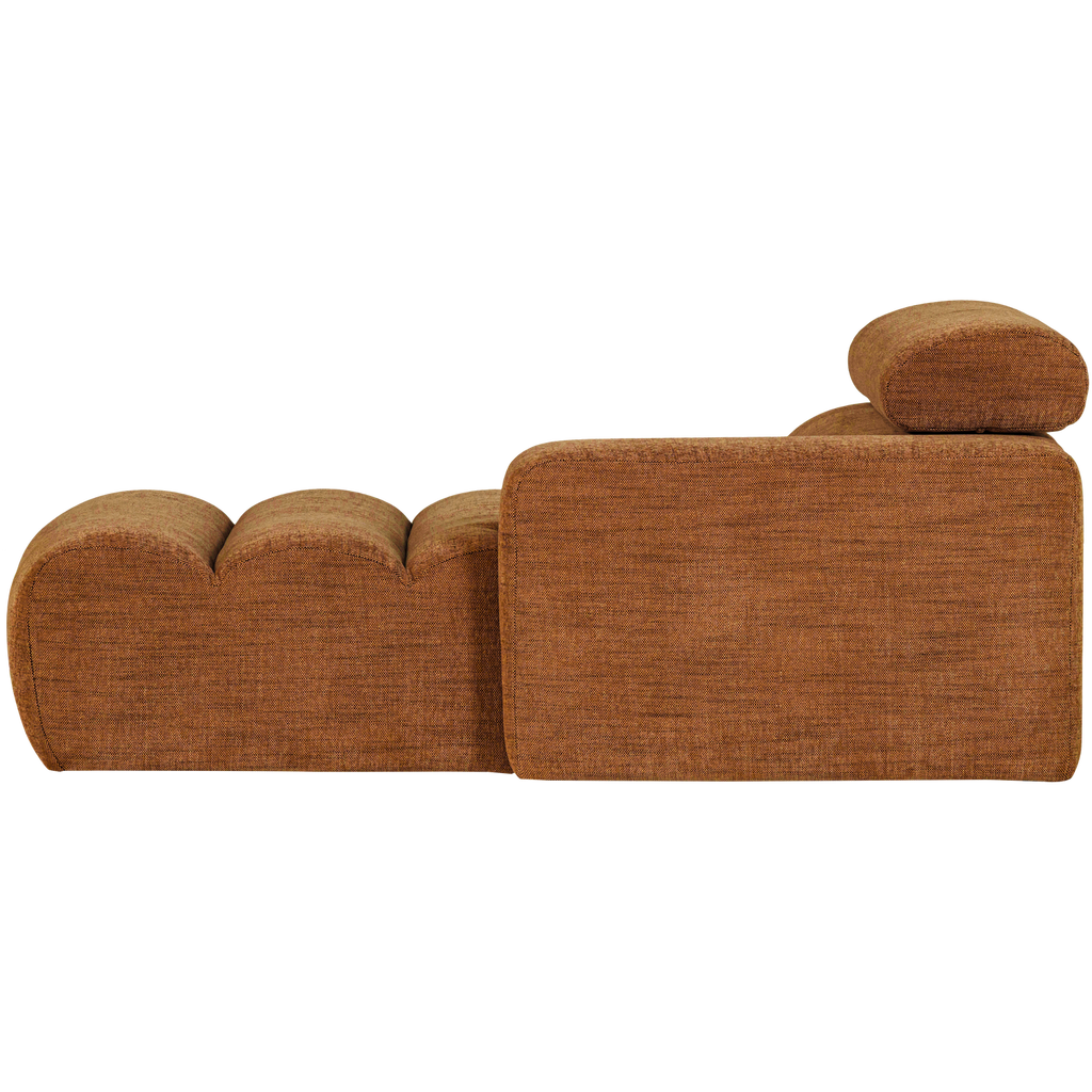 NOVI CHAISE LONGUE ELEMENT RIGHT ORANGE MELANGE