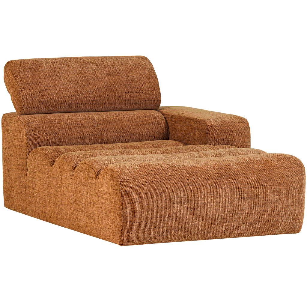 NOVI CHAISE LONGUE ELEMENT RIGHT ORANGE MELANGE