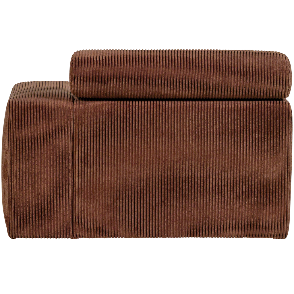 NOVI CHAISE LONGUE ELEMENT ARM RIGHT RIB FABRIC TERRA