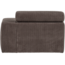 Laden Sie das Bild in den Galerie-Viewer, NOVI CHAISE LONGUE ELEMENT ARM RIGHT RIB FABRIC GREY/BROWN
