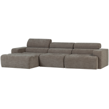 Laden Sie das Bild in den Galerie-Viewer, NOVI CHAISE LONGUE SOFA LEFT GREY MELANGE