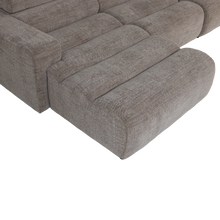 Laden Sie das Bild in den Galerie-Viewer, NOVI CHAISE LONGUE SOFA LEFT GREY MELANGE