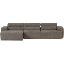 Laden Sie das Bild in den Galerie-Viewer, NOVI CHAISE LONGUE SOFA LEFT GREY MELANGE