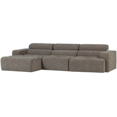NOVI CHAISE LONGUE SOFA LEFT GREY MELANGE